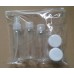 PP,PET 100ml   bottle w/ screw cap  , 6PCS High Quality Travel Plastic Bottle Kit for Cosmetic Packaging , PS jar , face mask spoon.