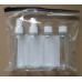 4PCS Plastic Cosmetic Travel Bottle Set with PVC Bag , 100ml PET bottle with screw top and sprayer pump