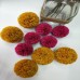 Raffia Pom Pom Natural Fiber Jewel Colors for Raphia Crafts handbags shoes embellishments