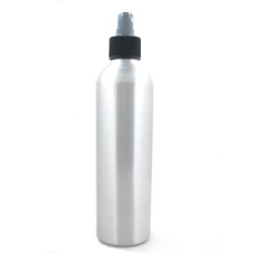  250ml round aluminum Bottles with transparent/black/white fine mist sprayer, empty sliver metal bottle 