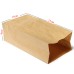 Takeaway food-grade packing bags kraft paper bags 15x9x27 cm ,custom design welcome