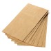 Takeaway food-grade packing bags kraft paper bags 15x9x27 cm ,custom design welcome