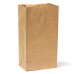 Takeaway food-grade packing bags kraft paper bags 15x9x27 cm ,custom design welcome