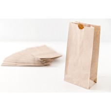 Extra Small Brown Bag| Kraft Paper bags |Lunch Bags |Gusset Bag |party favor bag| wedding favor bag | Kraft Bags | 3.5 x 6.5 x 2 inches