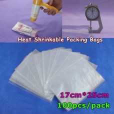 shrink bags 6.7x9.8Inch(17x25cm) Soft Transparent Blow Molding PVC Heat Shrinkable Bags Film Wrap Cosmetic Packaging Wrap Materials