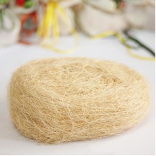 100g Free Shipping Wholesale Natural Uncolored Raffia Jute Gift/wedding Candy Packing Material Box Filler  Supplies