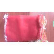 Eco-Friendly Produce Poly Bags 50*80cm Sturdy Poly-Mesh Net Bags   for vegetable, egg and fruits with ribbon