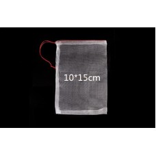 10*15cm 40 Mesh Nylon bag,Fish Fruit wristband bag,Insect birds pest filter bag,Rice seed soaking,Seed storage bag ,White Mesh Produce Bags Pack of 100