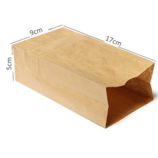 17cmX9cmX5cm Kraft Paper Small Gift Bags Sandwich Bread Food Bags Takeout Bags Party Wedding Favour