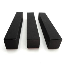 2*2*12cm Black Paper Box for Essential Oil Perfume sample bottle Lipstick Stroage Boxes Craft Gift boxes valve tubes, black kraft paperboard box,cardboard case