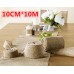 10CM Natural Jute Burlap Wedding Chair Sash Roll (10M/Lot) 