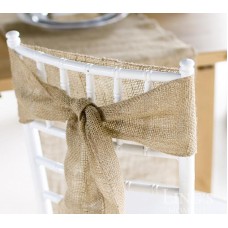 10CM Natural Jute Burlap Wedding Chair Sash Roll (10M/Lot) 