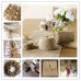 15CM *10M Natural Jute Burlap Ribbon Roll For Country style home decoration