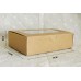 18*12*5cm Nice Design Natural Kraft Paper Cake Box, Kraft Paper Cake packaging Box with big clear window