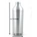 200ml round empty aluminum Bottles, sliver metal bottle with black/white Twist lotion pump