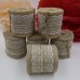 2M x 60mm Natural Jute Burlap Ribbon With Lace rims Tape roll vintage rustic wedding decoration mariage wedding cake topper