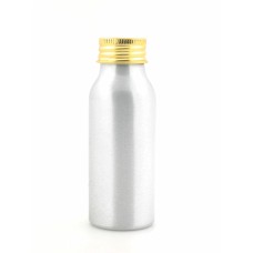 2oz/60ml empty aluminum Bottles, sliver metal bottle with gold/silver Lined Aluminum Lid