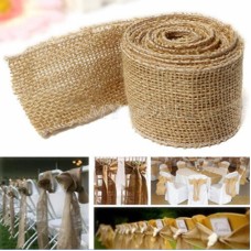 300x5cm Natural Vintage Jute Hessian Burlap Ribbon Rustic Weddings Belt Strap Floristry Wedding Party Decor Craft, custom made welcome