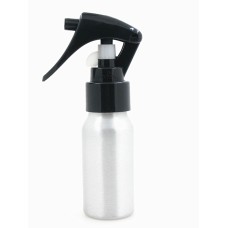 30ml/1oz sliver metal bottle with white/black trigger sprayer,30ml empty aluminum Bottles,