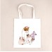 38*34cm Cotton Canvas Printing Handbags For Women Shopping Book Tote Bag Handbag Custom Logo Print Ladies Shoulder Bags