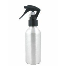 4oz/120ml empty aluminum Bottles, sliver metal bottle with white/black trigger sprayer