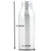 60ml empty aluminum Bottles, sliver metal bottle with white/black Twist lotion pump