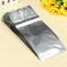 Best Price 12x20cm Translucent Aluminium Foil Zip Lock Bag Silver Metallic Aluminum Malar And Resealable Plastic Pouch  100PCS