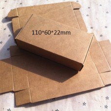 350gsm kraft paper box nice kraft box plain kraft packaging box size 11*6*2.2cm