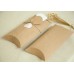 Kraft paper packing box Kraft Paper Pillow Box kraft pillow gift packaging boxes , custom design welcome