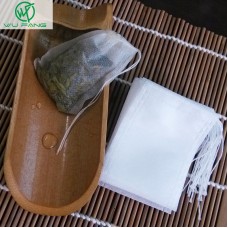 New Teabags 100Pcs/Lot 5.5 x 7CM Empty Tea Bags With String Heal Seal Filter Paper for Herb Loose Tea , mesh Filter Bag Pollen powder storage bag 