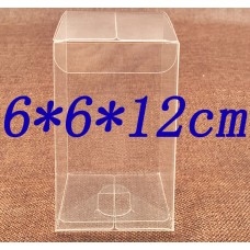 Size:6*6*12cm, carton gift box , clear package box , frosted plastic box ,Clear Square Plastic Boxes for Wedding Party Gift Favor