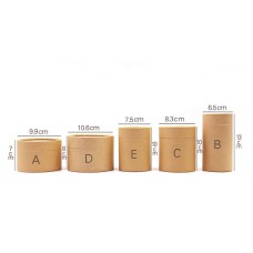 Paperboard tube, Tea Packaging Tube Drawing Tube Wrapping Packaging Kraft Coffee Paper Tube Oil painting cylinder