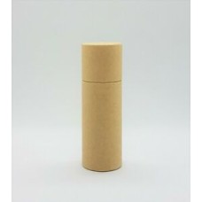 Empty Kraft biodegradable cardboard lip balm push up tube 15mL approx customized design welcome