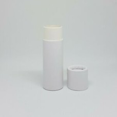 0.5oz Eco-friendly Empty matte white cardboard lip balm push up tube 15mL approx zero waste