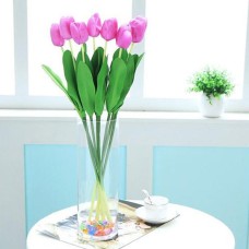 10 Bouquet Artificial Tulip Silk Flowers Home Party Decor