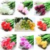 10 Bouquet Artificial Tulip Silk Flowers Home Party Decor