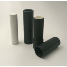 .3 ounce / 8.5 g Matte Black Lip Balm Tubes, Matte Black Paper Lip Balm Tubes .3 oz 1/3 Cardboard Containers