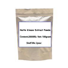 100% Natto Kinase 20000fu Extract Powder, free shipping