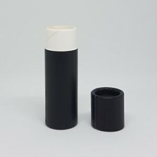 Eco-friendly Empty matte black cardboard lip balm push up tube 15mL approx zero waste