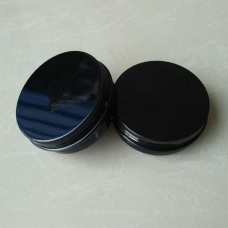 100ml black Metal Aluminum Jar w/aluminum Cover Mini Jar,  100g black aluminum tin, metal jar for cream powder gel use, 3.33 oz cosmetic bottles, 100ml black color aluminum container