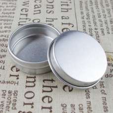 wholesale 10g aluminum cream jar lip gloss tin metal box (no thread) , 10ml aluminum pots with slip lid Rolled Edge Covers