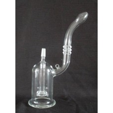 Clear Bubbler with Glass Nail and Globe , Glass Bong, Glass Hookah 