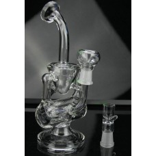 Clear Glass Cucurbit Loop Hookah Oil Rig