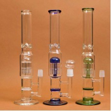 Glass Pipe Honeycomb And Showerhead Perc Oil Rig Glass Hookah