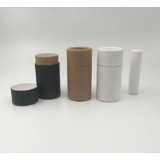 Eco Balm Tubes 1.25oz 35g - Kraft Paper Cardboard Push-Up Cosmetics Container, Kraft paper tubes for DIY cosmetics.