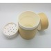 Large Kraft sifter containers loose powder jar zero waste biodegradable