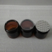 200g Amber Jars with aluminum lid, 6.8 Oz Jars PET Plastic Empty Cosmetic Containers,metal lid ,black cover , White Caps, Sugar Scrub, Powder, Body Cream, Lotion, Beads 