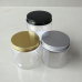 200g Empty PET Jars Aluminum Lids Clear Silver Plastic Cosmetic 30ml-250ml , 200ml plastic jar with gold cap 6.8oz