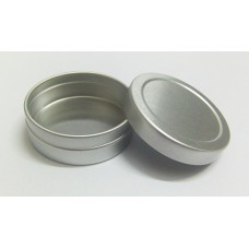 20g Metal Tins, Silver Metal Twist Top Tins w/ slip lid , 20ml aluminum pots