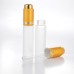 20ml Frosted Golden/ silver glass essential oil sub-bottle portable dropper perfume bottle ,glass sample bottle